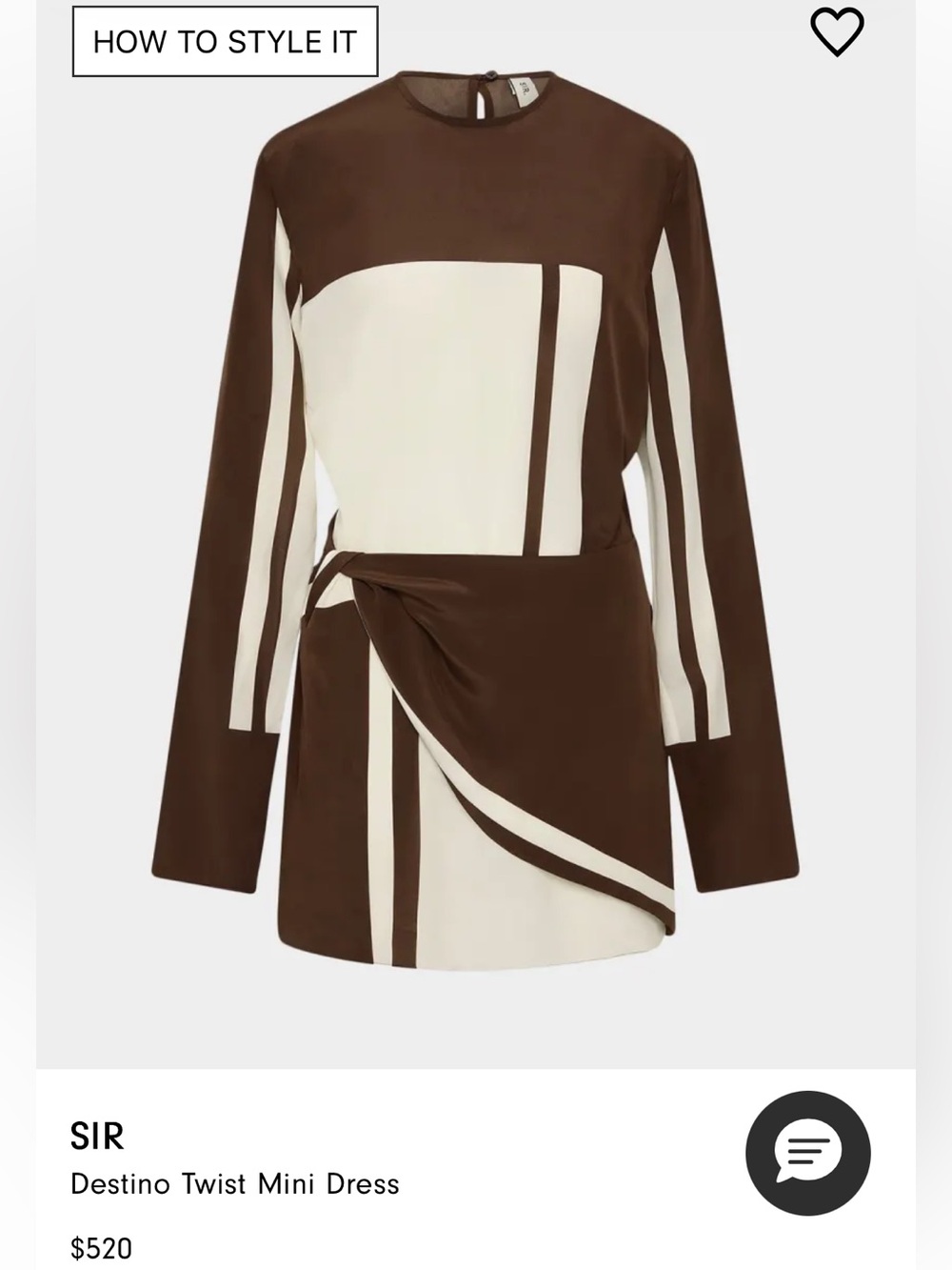 NWT Sir Destino Twist Dress Size Small (1)